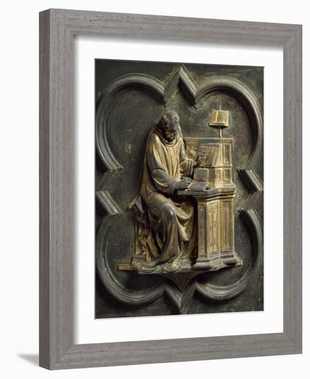Church Father, Bronze Panel-Lorenzo Ghiberti-Framed Giclee Print