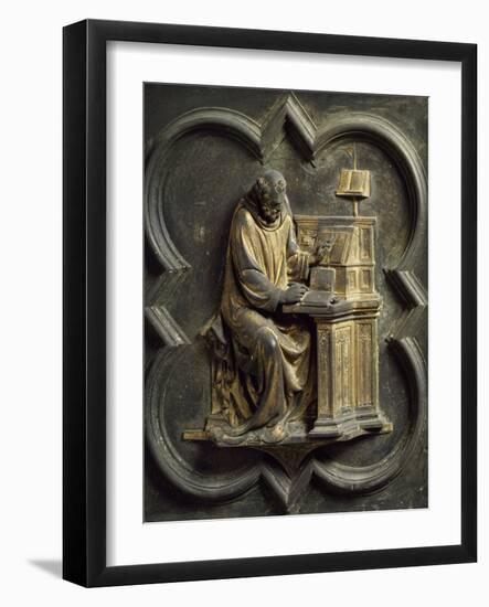 Church Father, Bronze Panel-Lorenzo Ghiberti-Framed Giclee Print