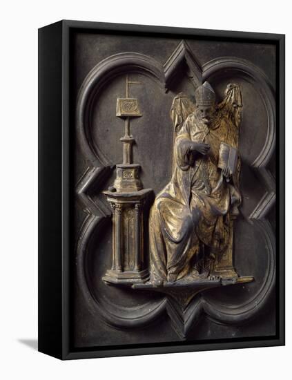 Church Father, Panel-Lorenzo Ghiberti-Framed Premier Image Canvas