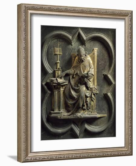 Church Fathers, Panel-Lorenzo Ghiberti-Framed Giclee Print