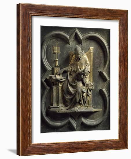 Church Fathers, Panel-Lorenzo Ghiberti-Framed Giclee Print