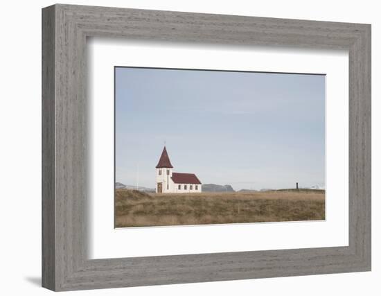 Church Hellnakirkja, Hellnar, Snaefellsnes, West Iceland-Julia Wellner-Framed Photographic Print