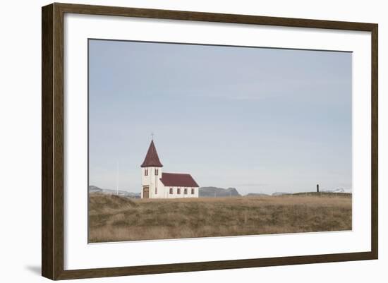 Church Hellnakirkja, Hellnar, Snaefellsnes, West Iceland-Julia Wellner-Framed Photographic Print