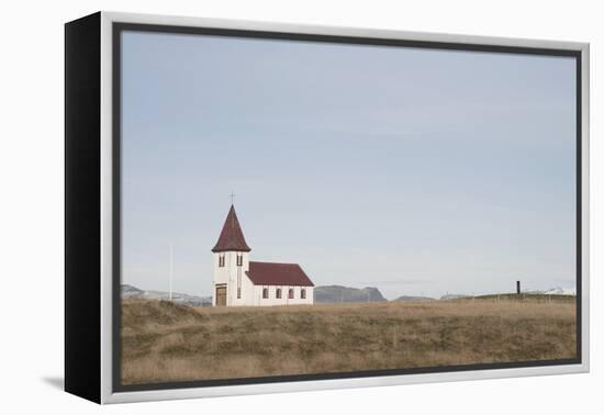 Church Hellnakirkja, Hellnar, Snaefellsnes, West Iceland-Julia Wellner-Framed Premier Image Canvas