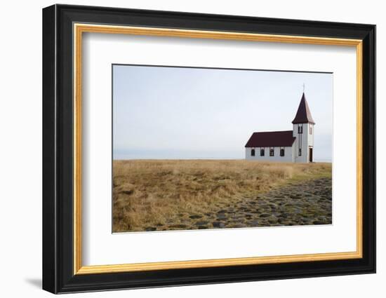 Church Hellnakirkja, Hellnar, Snaefellsnes, West Iceland-Julia Wellner-Framed Photographic Print