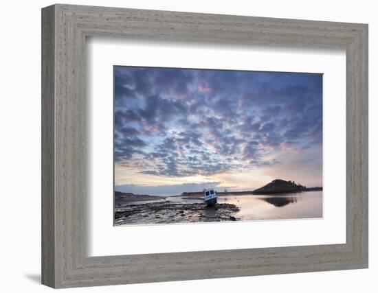 Church Hill and the Aln Estuary During a Stunning Winter Sunrise from the Beach at Low Tide-Lee Frost-Framed Photographic Print