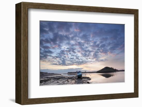 Church Hill and the Aln Estuary During a Stunning Winter Sunrise from the Beach at Low Tide-Lee Frost-Framed Photographic Print