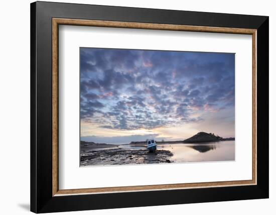 Church Hill and the Aln Estuary During a Stunning Winter Sunrise from the Beach at Low Tide-Lee Frost-Framed Photographic Print