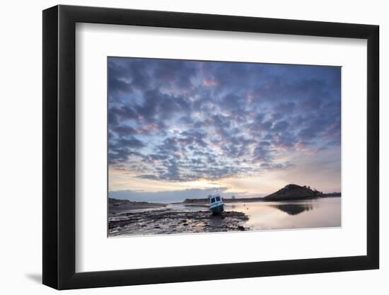 Church Hill and the Aln Estuary During a Stunning Winter Sunrise from the Beach at Low Tide-Lee Frost-Framed Photographic Print