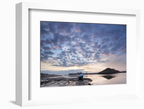 Church Hill and the Aln Estuary During a Stunning Winter Sunrise from the Beach at Low Tide-Lee Frost-Framed Photographic Print