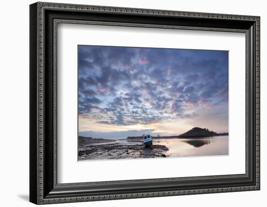 Church Hill and the Aln Estuary During a Stunning Winter Sunrise from the Beach at Low Tide-Lee Frost-Framed Photographic Print