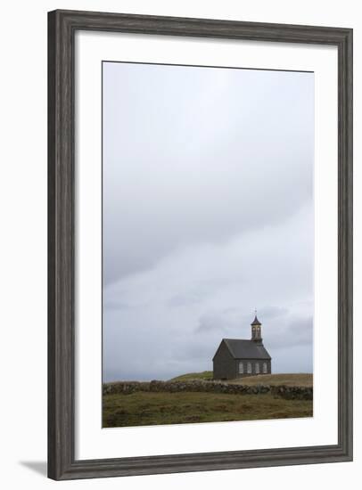 Church Hvalsnes Kirkja, Reykjanes Peninsula, South West Iceland-Julia Wellner-Framed Photographic Print