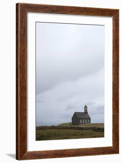 Church Hvalsnes Kirkja, Reykjanes Peninsula, South West Iceland-Julia Wellner-Framed Photographic Print