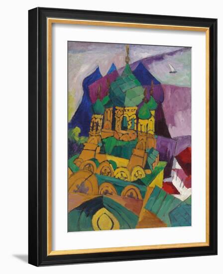 Church in Alupka, 1916-Aristarkh Vasilievic Lentulov-Framed Giclee Print