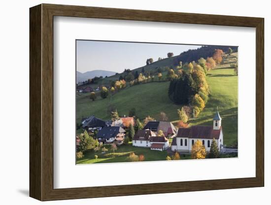 Church in Autumn, Wieden, Wiedener Eck, Black Forest, Baden Wurttemberg, Germany, Europe-Markus Lange-Framed Photographic Print