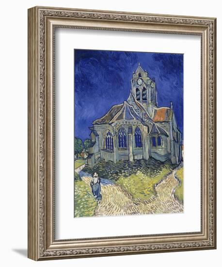 Church in Auvers-Sur-Oise, View from the Chevet. 1890-Vincent van Gogh-Framed Art Print