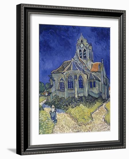 Church in Auvers-Sur-Oise, View from the Chevet. 1890-Vincent van Gogh-Framed Art Print