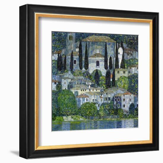 Church in Cassone-Gustav Klimt-Framed Giclee Print