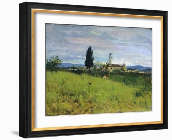 Church in Country-Silvestro Lega-Framed Giclee Print