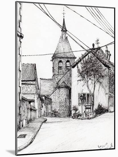 Church in Laignes, France, 2007-Vincent Alexander Booth-Mounted Giclee Print