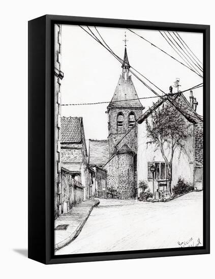 Church in Laignes, France, 2007-Vincent Alexander Booth-Framed Premier Image Canvas