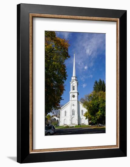 Church in Lee, the Berkshires, Massachusetts, New England, United States of America, North America-Robert Harding-Framed Photographic Print