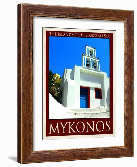 Church in Mykonos Greece 7-Anna Siena-Framed Giclee Print