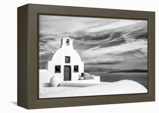 Church in Oia, Santorini (Thira), Greece-Nadia Isakova-Framed Premier Image Canvas