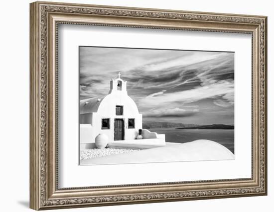 Church in Oia, Santorini (Thira), Greece-Nadia Isakova-Framed Photographic Print