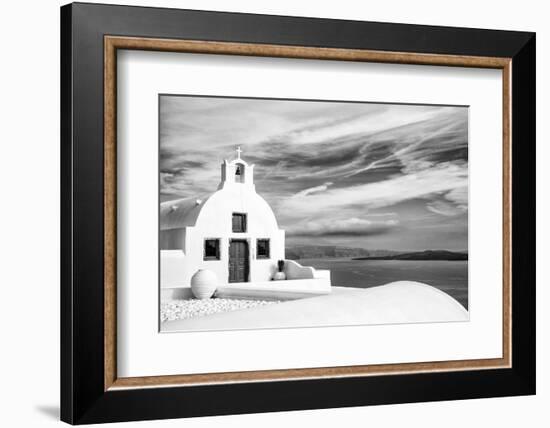 Church in Oia, Santorini (Thira), Greece-Nadia Isakova-Framed Photographic Print