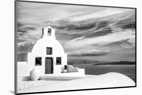 Church in Oia, Santorini (Thira), Greece-Nadia Isakova-Mounted Photographic Print