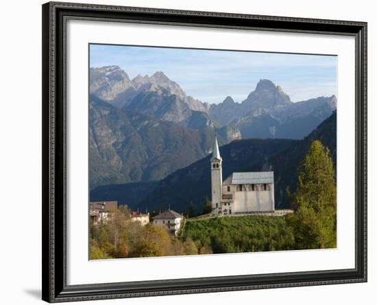 Church in Pieve Di Cadore, Trento, Italy-null-Framed Photographic Print