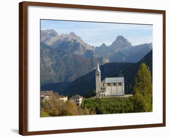 Church in Pieve Di Cadore, Trento, Italy-null-Framed Photographic Print