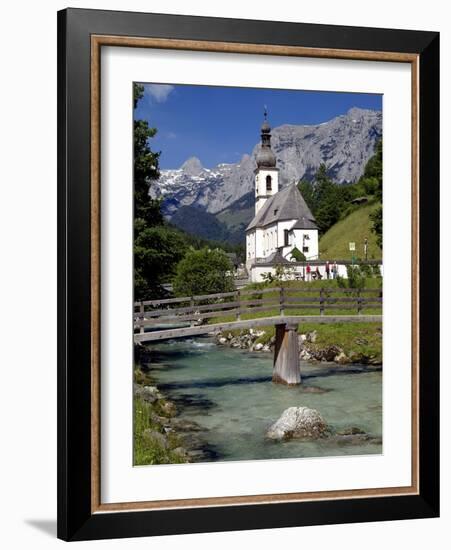 Church in Ramsau, Berchtesgadener Land, Bavaria, Germany, Europe-Hans Peter Merten-Framed Photographic Print