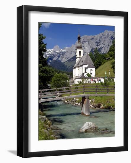 Church in Ramsau, Berchtesgadener Land, Bavaria, Germany, Europe-Hans Peter Merten-Framed Photographic Print