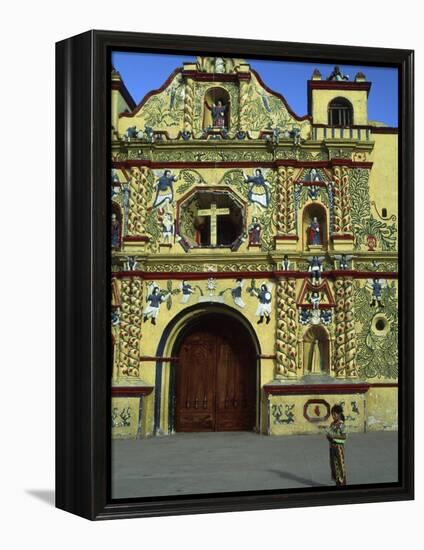 Church in San Andres Xecul, Guatemala-Judith Haden-Framed Premier Image Canvas