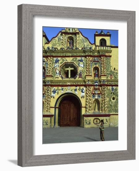 Church in San Andres Xecul, Guatemala-Judith Haden-Framed Photographic Print