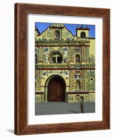 Church in San Andres Xecul, Guatemala-Judith Haden-Framed Photographic Print