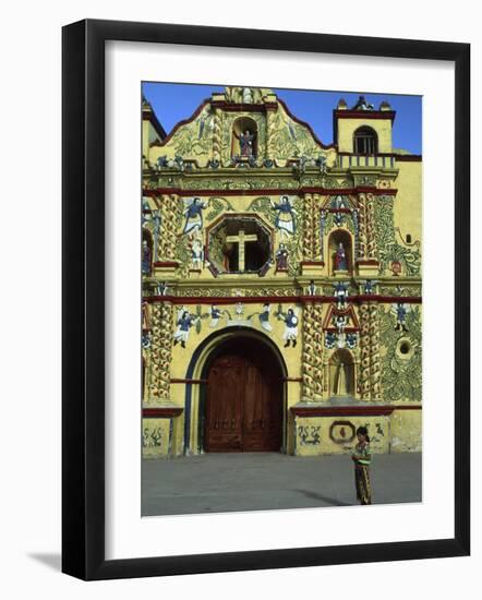 Church in San Andres Xecul, Guatemala-Judith Haden-Framed Photographic Print