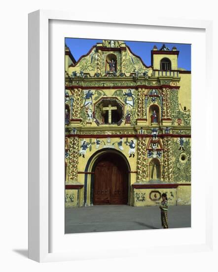 Church in San Andres Xecul, Guatemala-Judith Haden-Framed Photographic Print