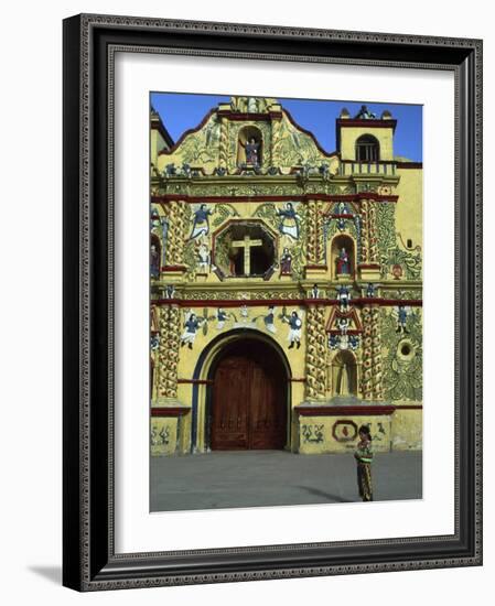 Church in San Andres Xecul, Guatemala-Judith Haden-Framed Photographic Print