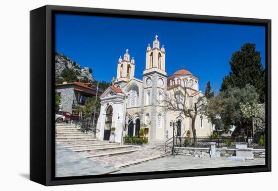 Church in Sianna Village, Rhodes, Dodecanese Islands, Greek Islands, Greece-Michael Runkel-Framed Premier Image Canvas