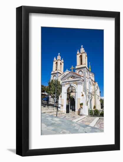 Church in Sianna Village, Rhodes, Dodecanese Islands, Greek Islands, Greece-Michael Runkel-Framed Photographic Print