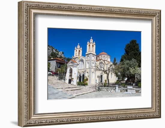 Church in Sianna Village, Rhodes, Dodecanese Islands, Greek Islands, Greece-Michael Runkel-Framed Photographic Print