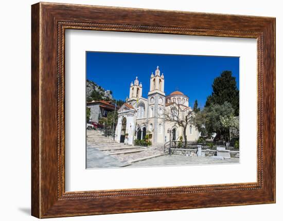 Church in Sianna Village, Rhodes, Dodecanese Islands, Greek Islands, Greece-Michael Runkel-Framed Photographic Print