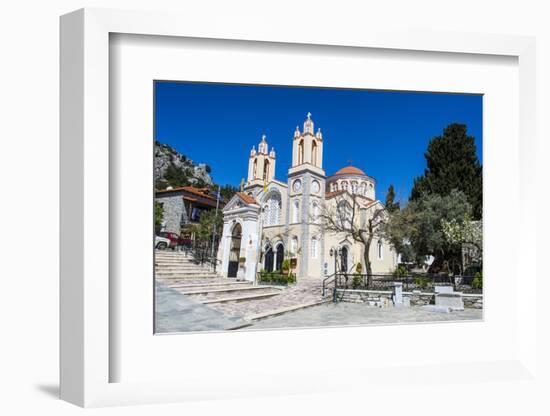 Church in Sianna Village, Rhodes, Dodecanese Islands, Greek Islands, Greece-Michael Runkel-Framed Photographic Print