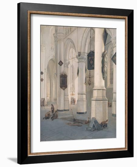 Church Interior-Emanuel de Witte-Framed Giclee Print