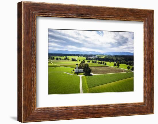 Church Near Eberfing in the Bavarian Foothills of the Alps-Ralf Gerard-Framed Photographic Print