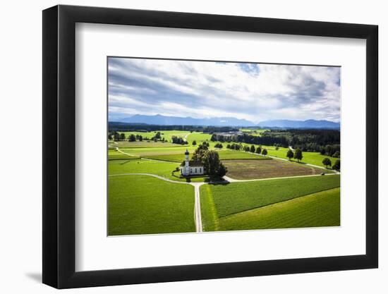 Church Near Eberfing in the Bavarian Foothills of the Alps-Ralf Gerard-Framed Photographic Print