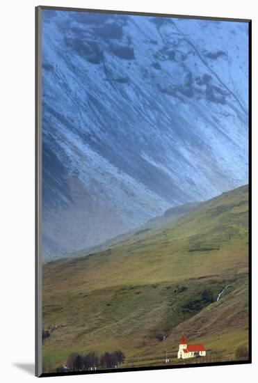 Church near Vik, Iceland, Polar Regions-Alex Robinson-Mounted Photographic Print